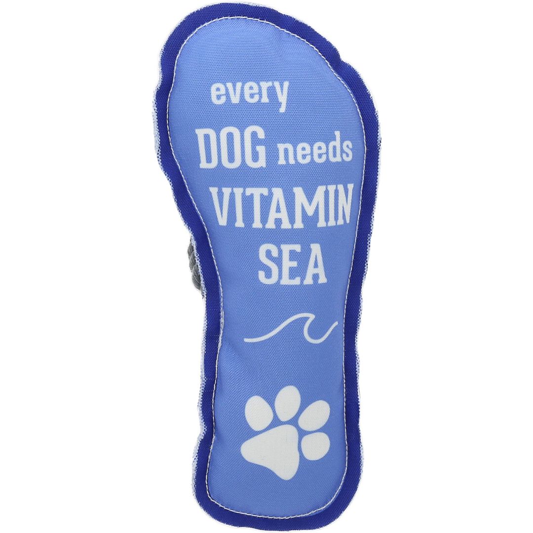 Vitamin Sea Canvas Dog Toy with Rope – Pavilion’s Pets – 9″